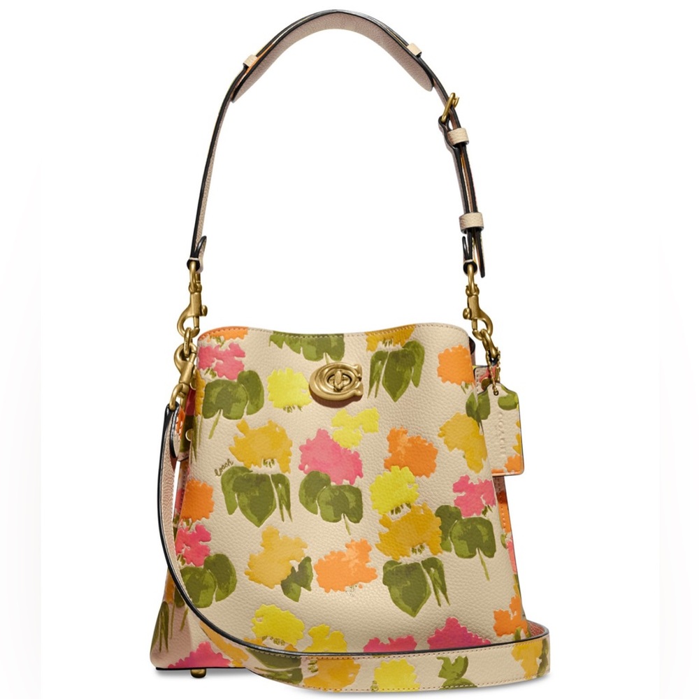 COACH, Floral Printed Willow Bucket Bag